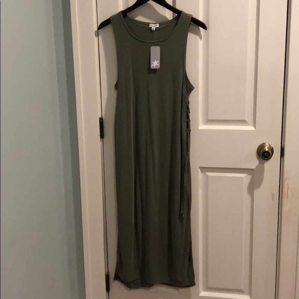 Splendid jersey dress with laceup detail - Picture 2 of 6